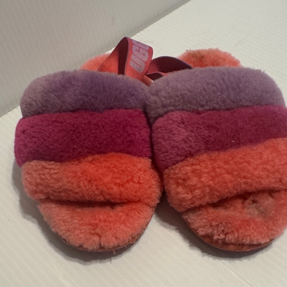 UGG Kids Slippers in Purple, Pink, and Orange